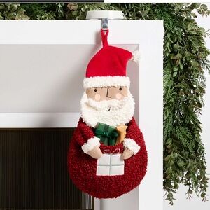 Crate & Barrel 
Sherpa Santa Kids Christmas Stocking